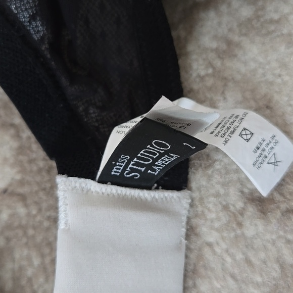 Miss Studio La Perla Black White Bra - Picture 4 of 4